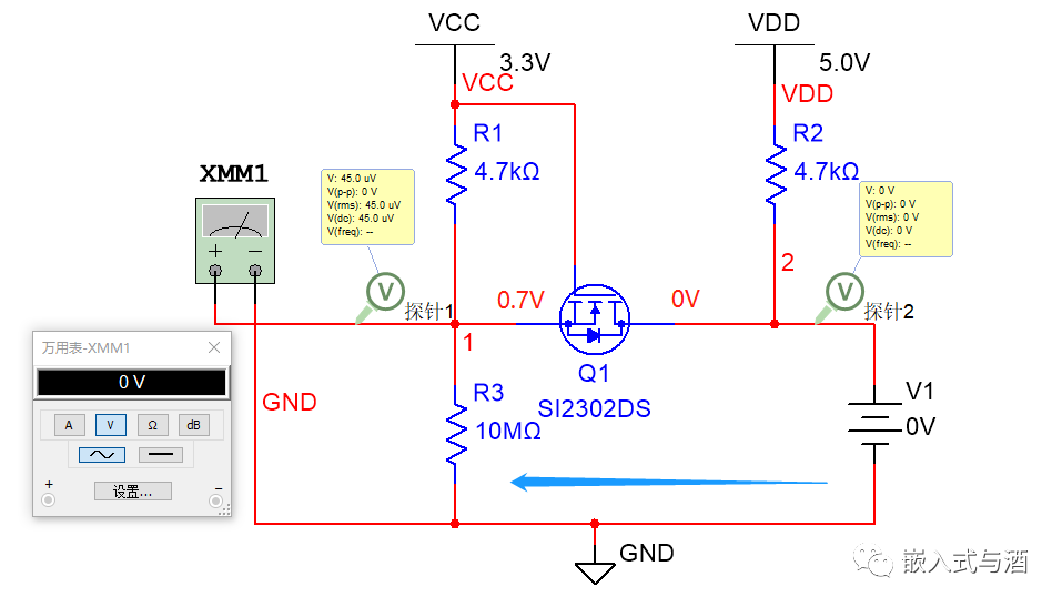 3.3V和5V双向电平转换电路解析