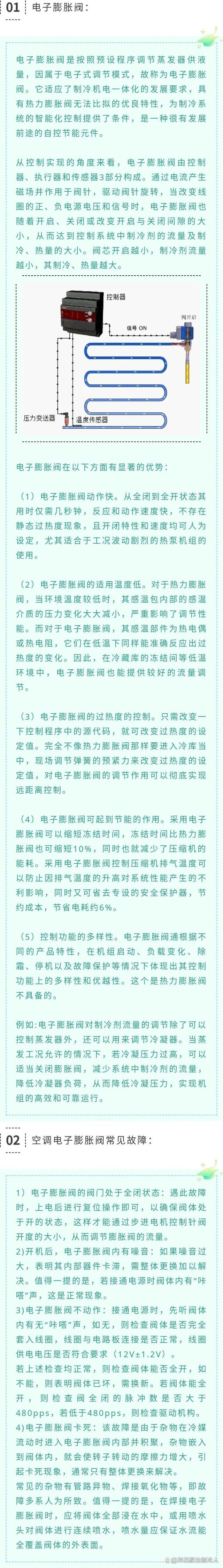 为什么说电子膨胀阀好？故常与处理方法你知道吗？