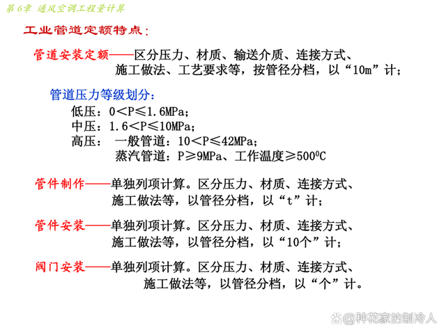 通风空调工程量计算方法