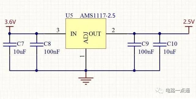 DCDC电路设计方案：3.6V稳压输出为2.5V