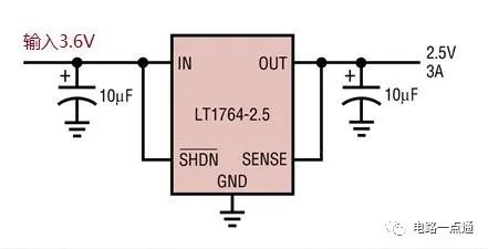 DCDC电路设计方案：3.6V稳压输出为2.5V