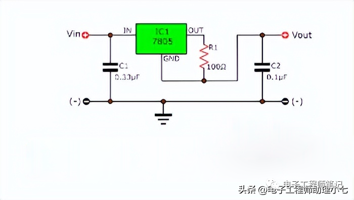 LM7805稳压器应用电路讲解