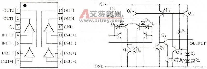 窗口电压比较器电路原理图