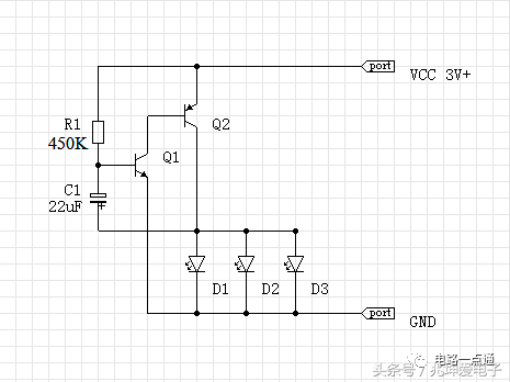 闪烁灯电路分析：LED即使在不闪的情况下也会微亮