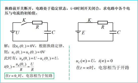 电工基础：换路定律与初始值的计算（40）