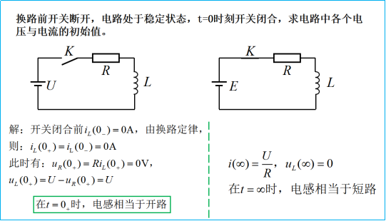 电工基础：换路定律与初始值的计算（40）