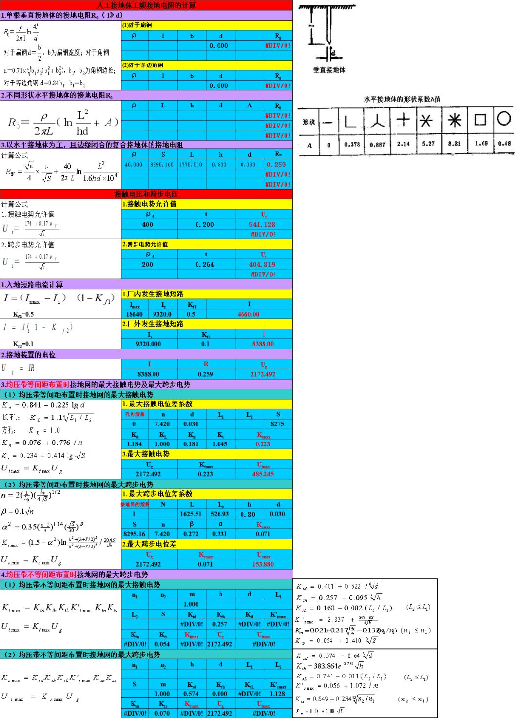 13种电气计算EXCEL表格模板，自动生成！从此计算不求人（超实用）