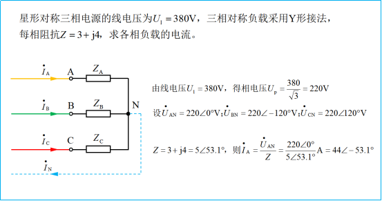 电工基础：负载星形联接的三相电路（38）