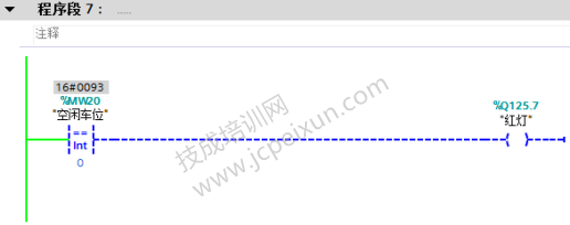 (博途)S7300 PLC停车场空闲车位数码显示程序设计