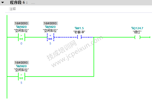 (博途)S7300 PLC停车场空闲车位数码显示程序设计