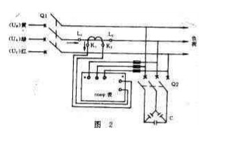 功率因数表实物接线图