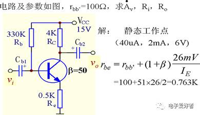 基本共射放大电路原理图解