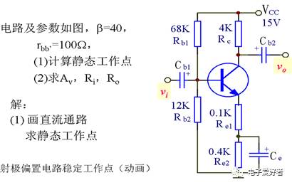 基本共射放大电路原理图解