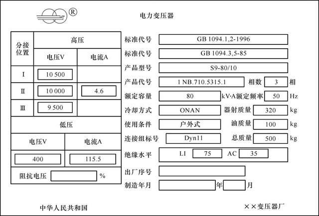 变压器上的铭牌解释，你看得懂吗？