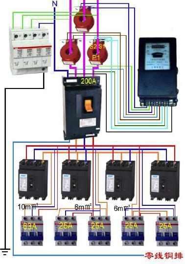 电工必备知识——常用公式单双控开关、电表、断路器接触器接线图