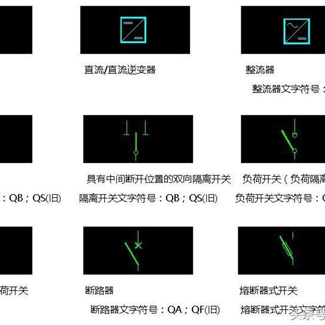 终于找到了！电气图形符号和电气文字符号大全，快快收藏吧！