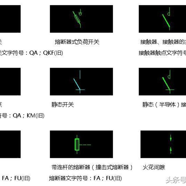 终于找到了！电气图形符号和电气文字符号大全，快快收藏吧！