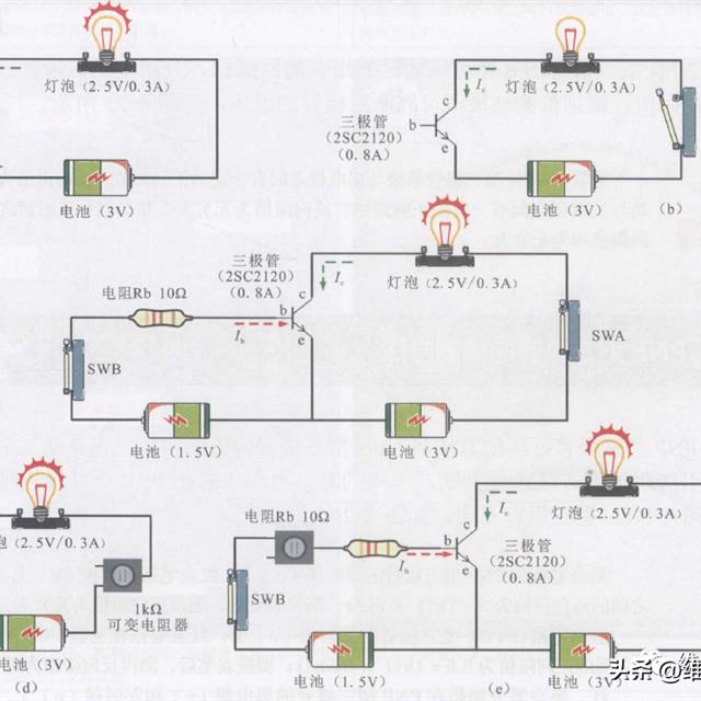 三极管的电流放大与开关作用图解