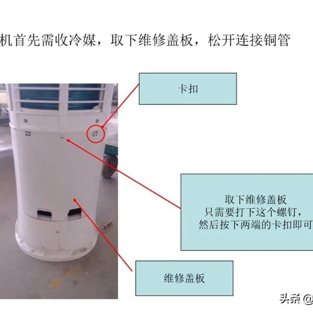 志高圆筒柜机拆卸图解