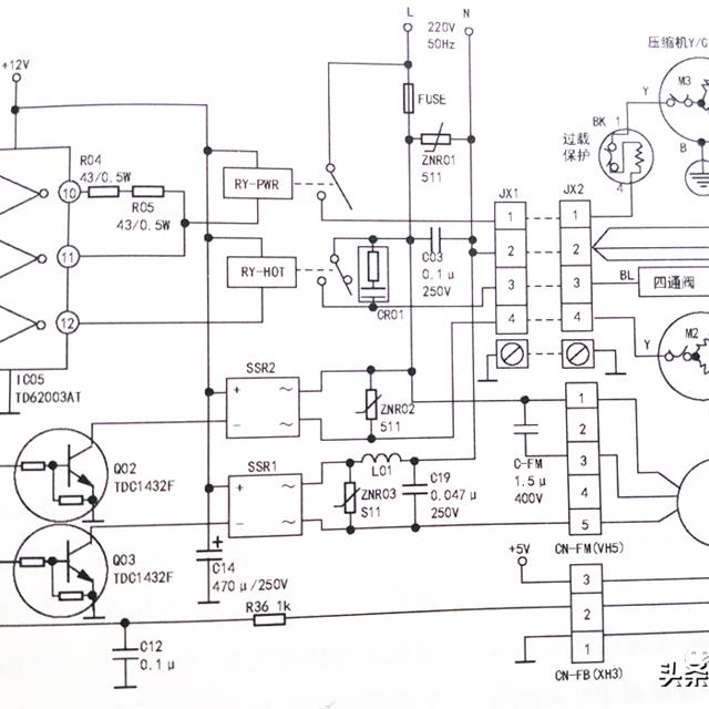 松下Cs/CU-A912KW系列空调电路工作原理分析