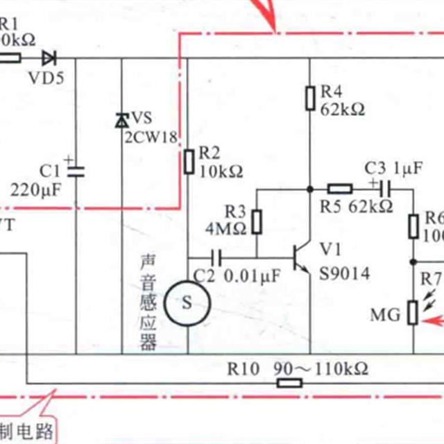 声光双控照明控制电路原理识读