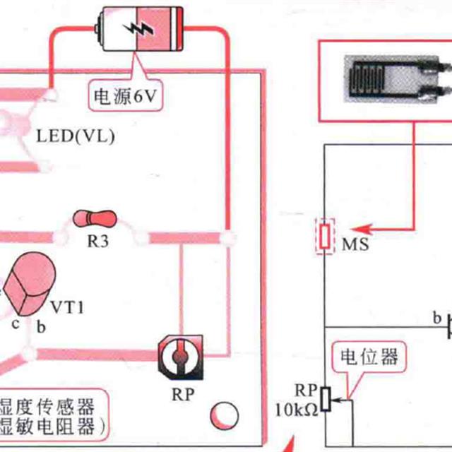 光电、气敏、湿度传感器的应用控制原理图解