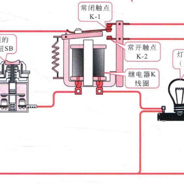 继电器在电路中触点的控制关系图解