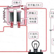 继电器在电路中触点的控制关系图解