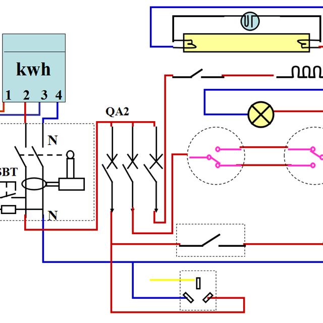 值得收藏！基本照明电路及安装、日光灯工作原理、电表接线图