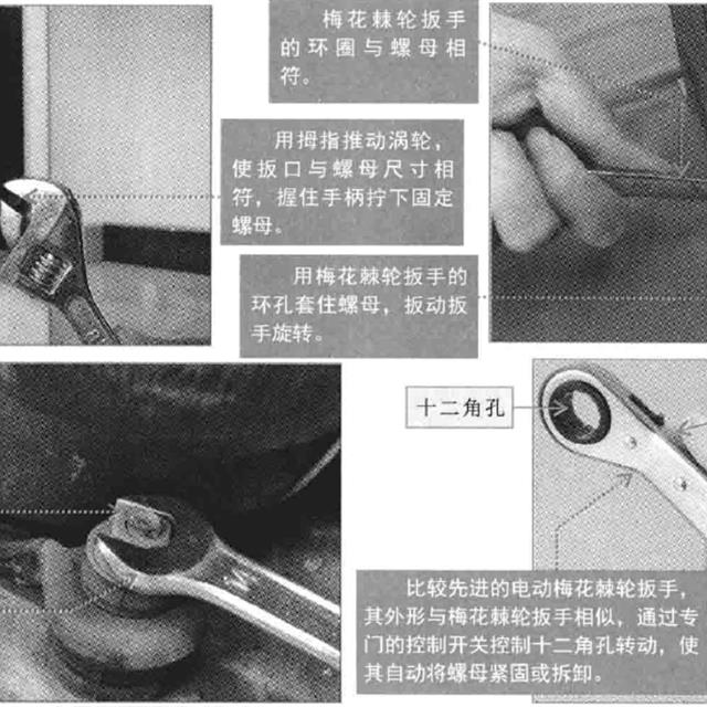 螺丝钉旋具和板手的种类和使用方法