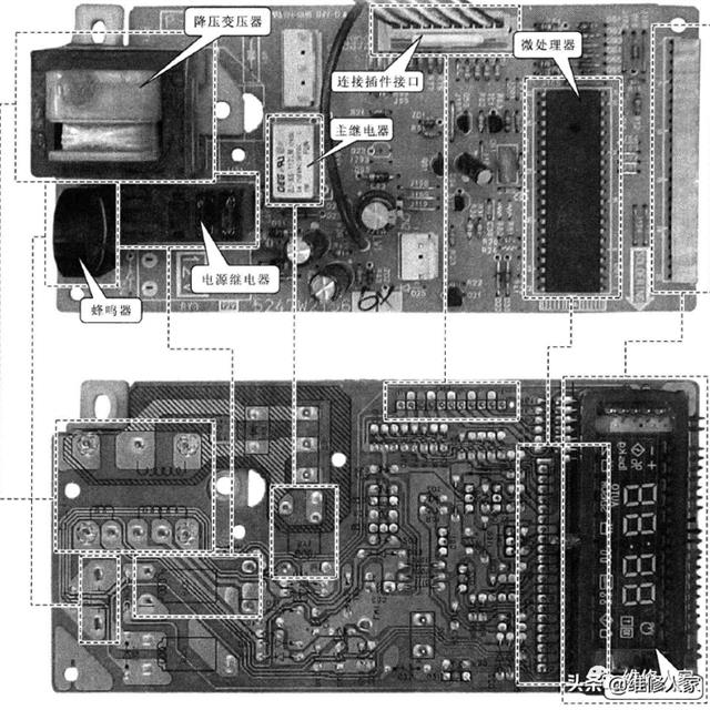 微波炉电脑控制装置组成及结构