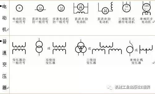 一篇文章涵盖三百多种电路符号开关 插座 电机 回路电表接线图