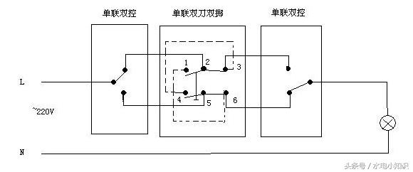 单控、双控、三控开关接线图和电路图原理，从此接线不再有压力！