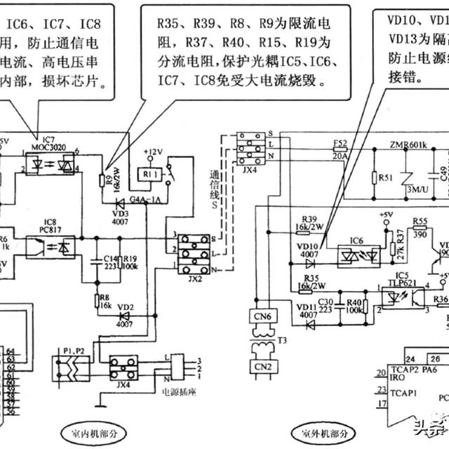 美的变频空调电气系统原理