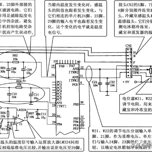 冰箱有强制对流风扇及单片机控制电路的电气系统分析