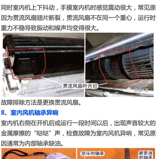 空调室内机噪声故障原因分析