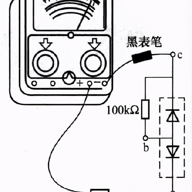 用万用表测量判断无标识三极管各极性的方法