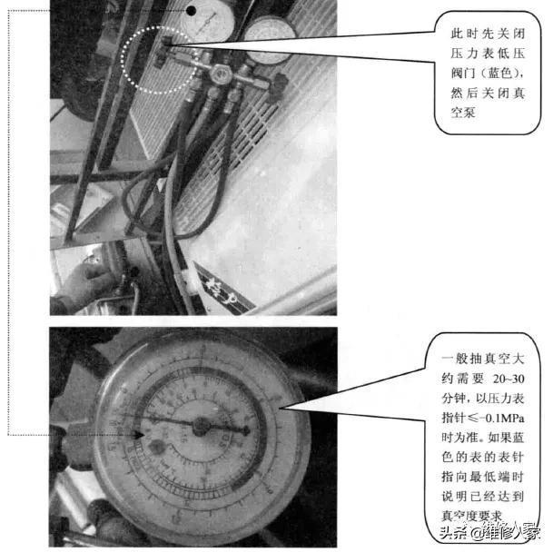 空调抽真空操作方法