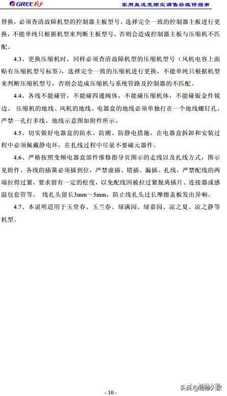 格力变频空调维修学习资料