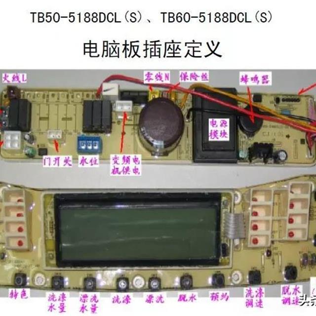 全自动洗衣机电脑板及故障检测方法