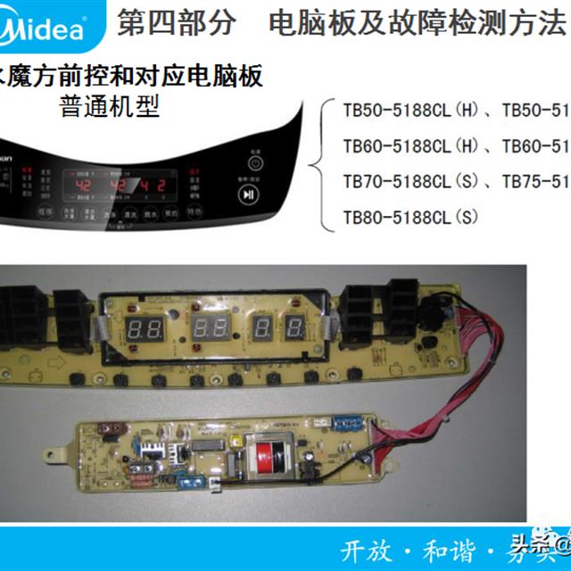 美的全自动洗衣机电器件原理及故障检修培训（2）