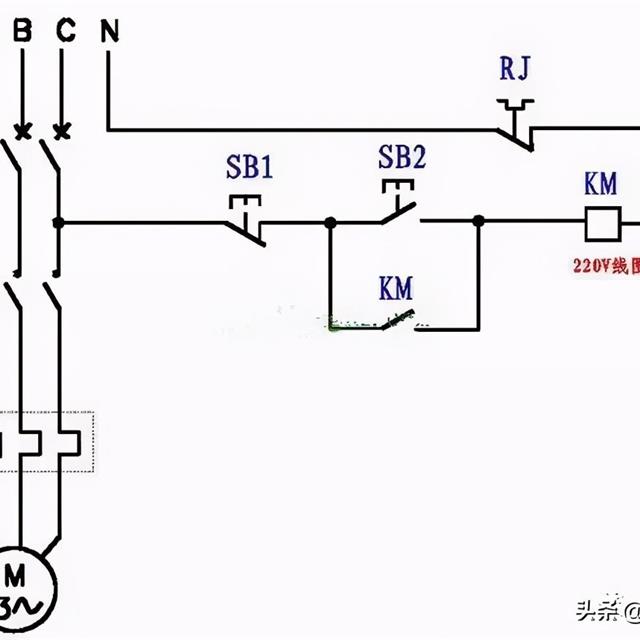 220V线圈的接触器改成380V线圈方法