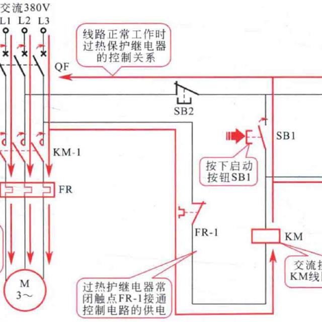 过热保护继电器的控制原理图解