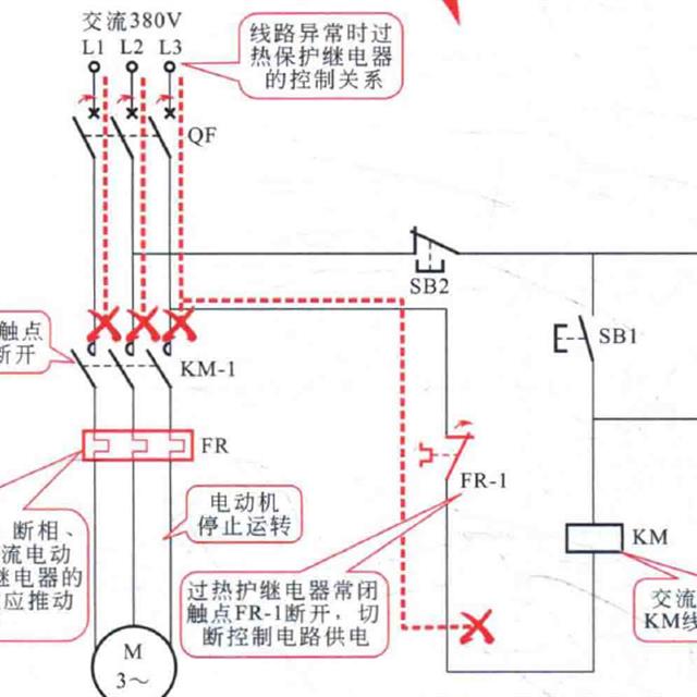 过热保护继电器的控制原理图解