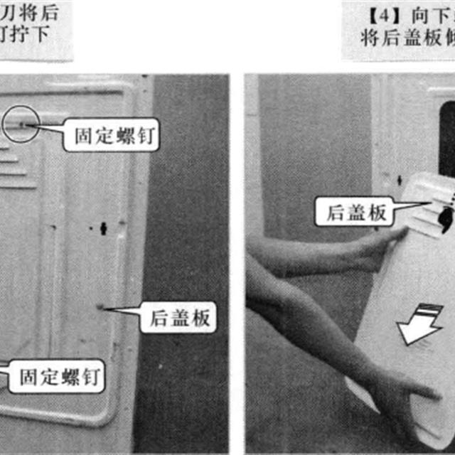 滚筒式洗衣机的拆卸方法