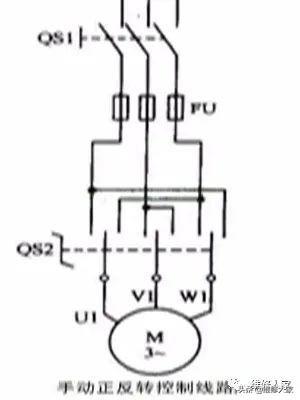 接触器控制电机正反转接线方法图解