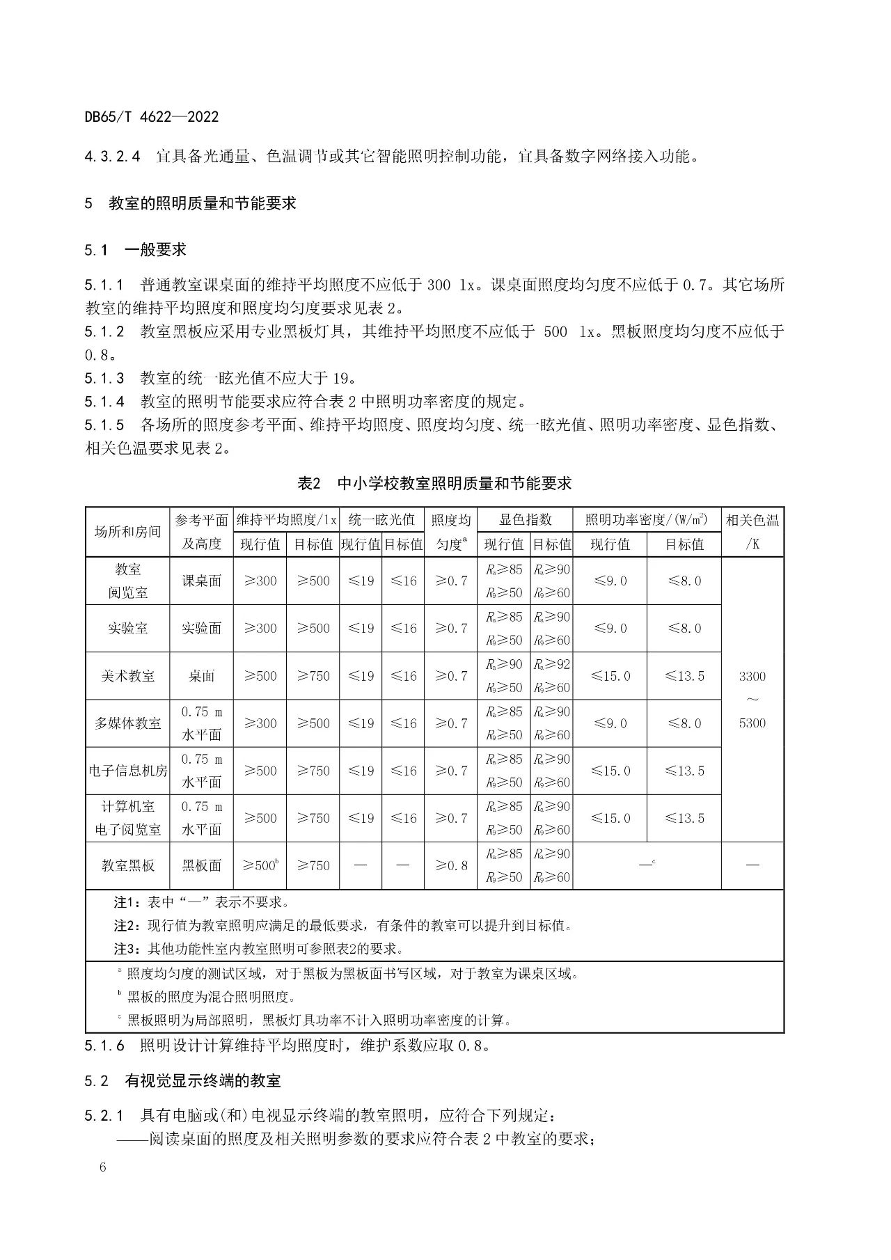 新疆维吾尔自治区《中小学校教室照明技术规范》地方标准将于2023年6月20日实施