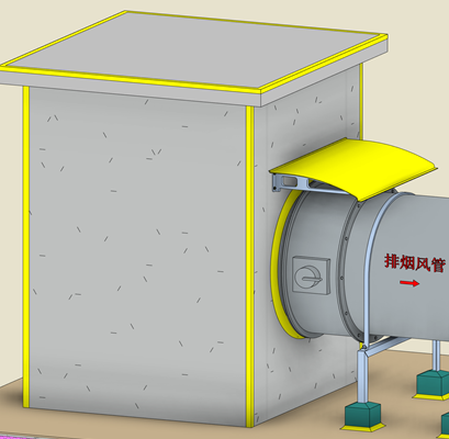 三维图简析屋面风机安装控制要点
