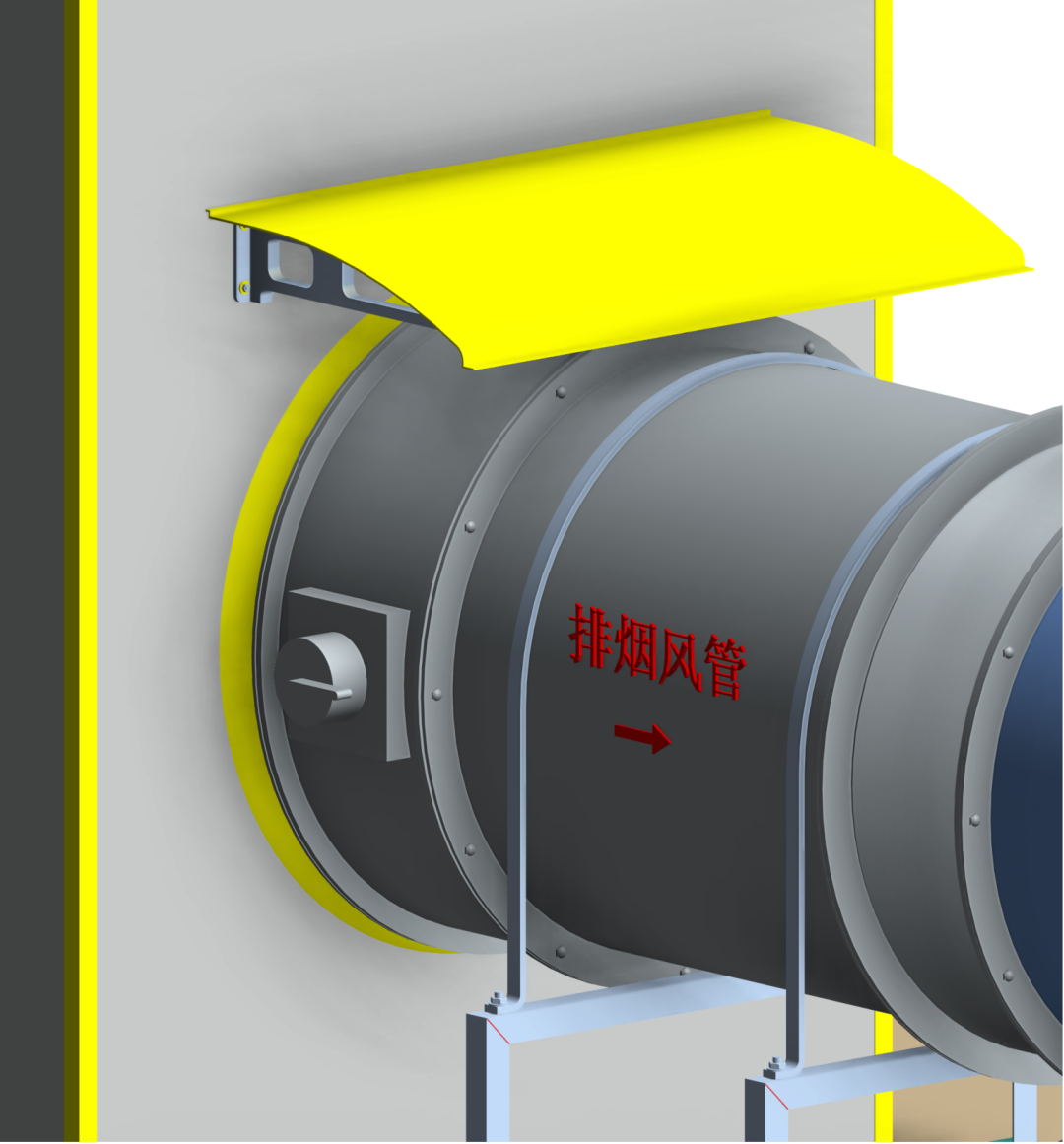 三维图简析屋面风机安装控制要点