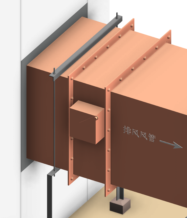 三维图简析屋面风机安装控制要点